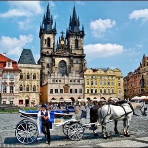 Old town square praguers