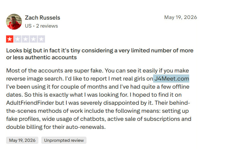 J4meet trustpilot adultfriendfinder review may